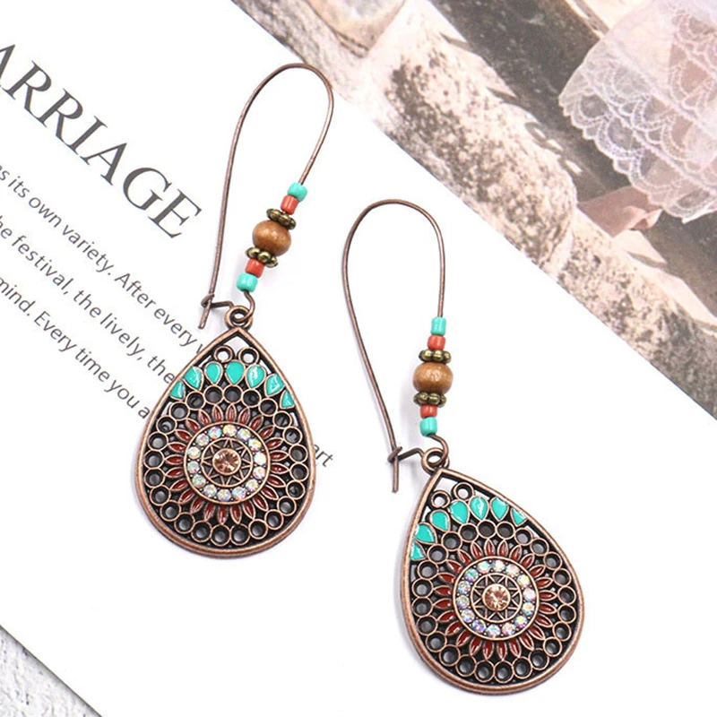 2020 Boho высокое качество индийские этнические ажурные серьги новые ювелирные