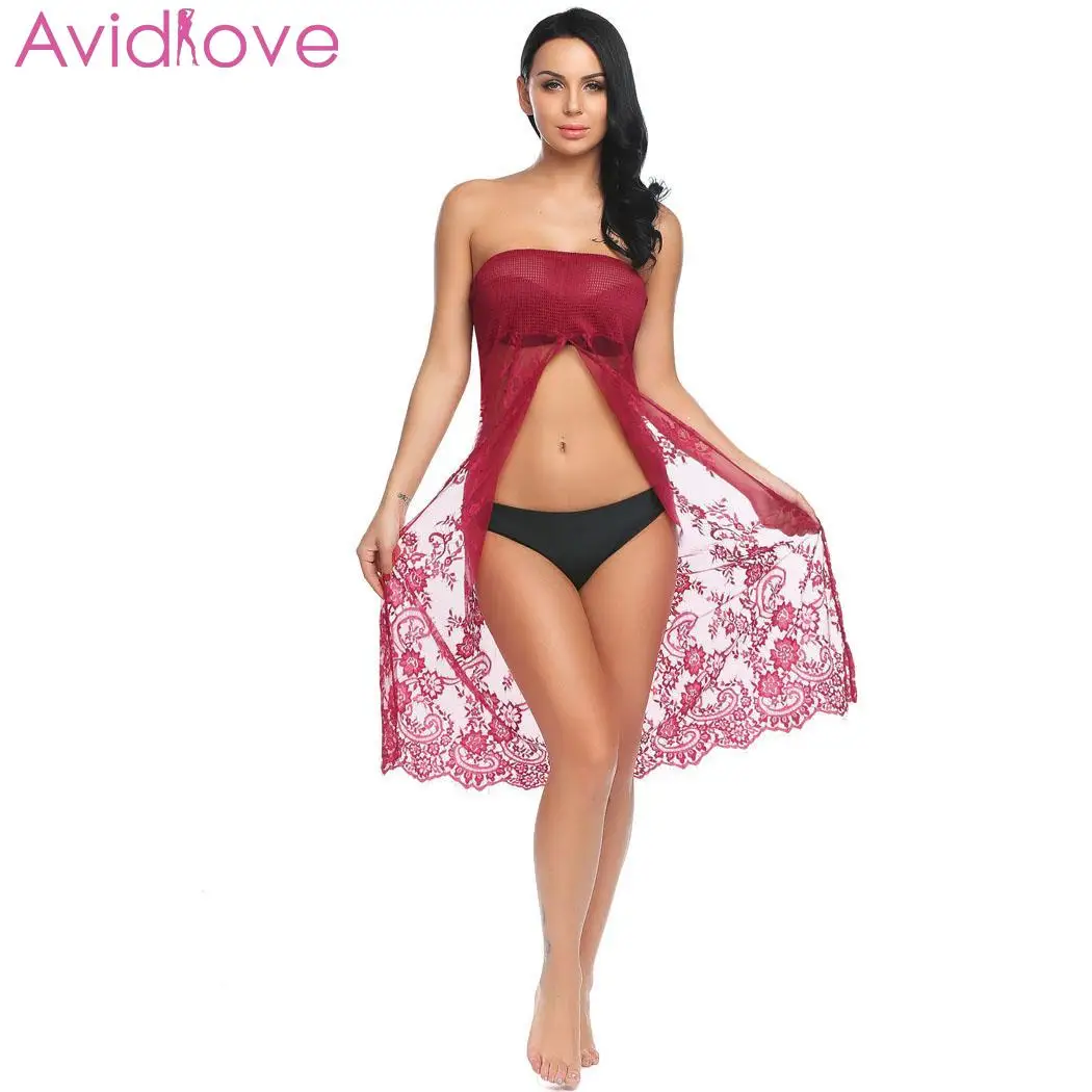Avidlove Pron сексуальное нижнее белье эротическое женское платье Прозрачная