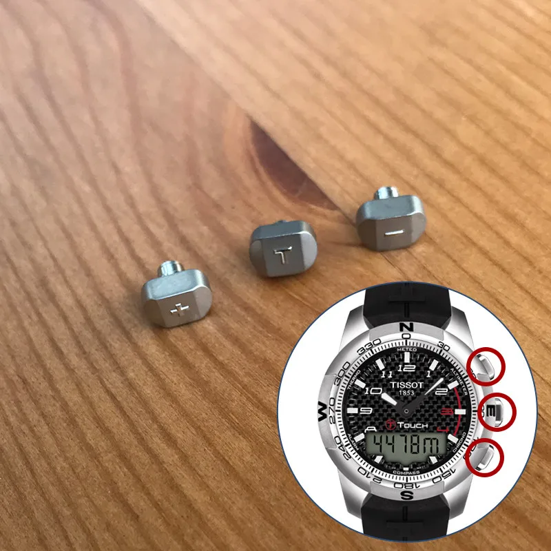 Титановый кнопочный толкатель для TS Tissot T-Touch II Мужская аналого-цифровая