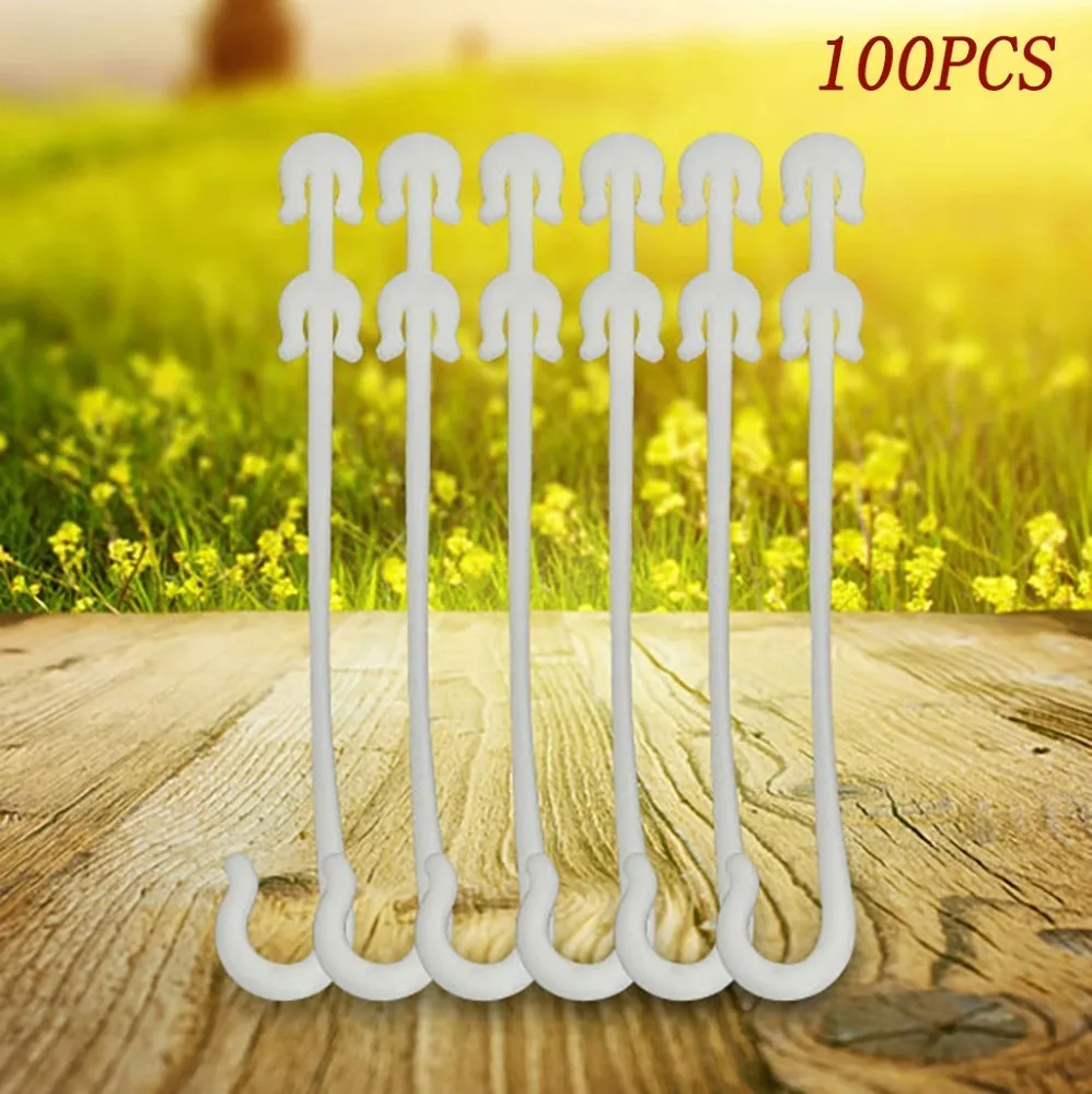 100 ПК парниковых вишня большой томат Ушные крючки фрукты тянуть крюк Садовый