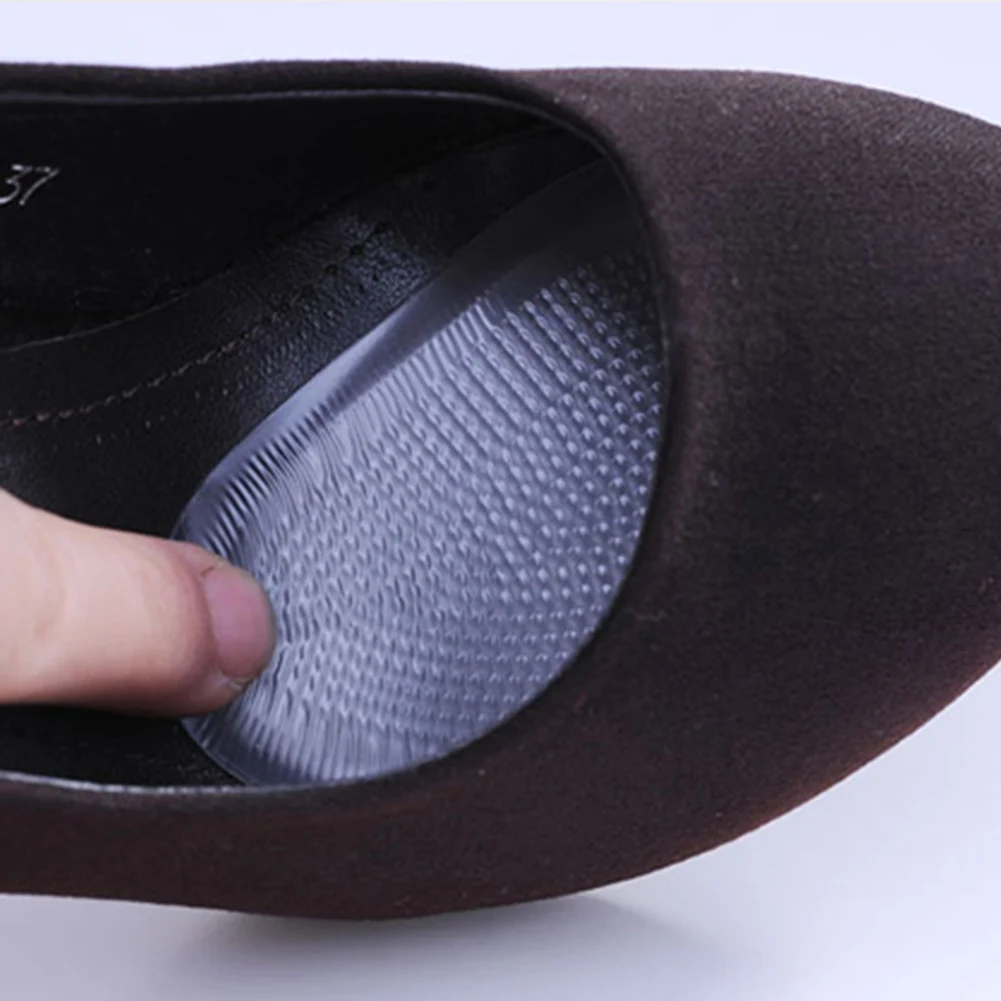 

New Transparent Silicone Forefoot Insoles Gel Heel Cushion Protector Shoe Insert Shoe Pad Soft Band Sticky Insoles For Shoes