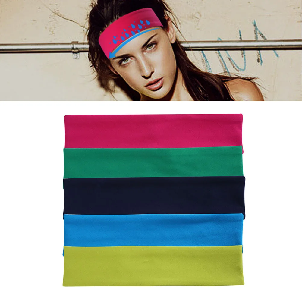 Спортивная повязка на голову силиконовая Нескользящая Sweatband эластичная модная