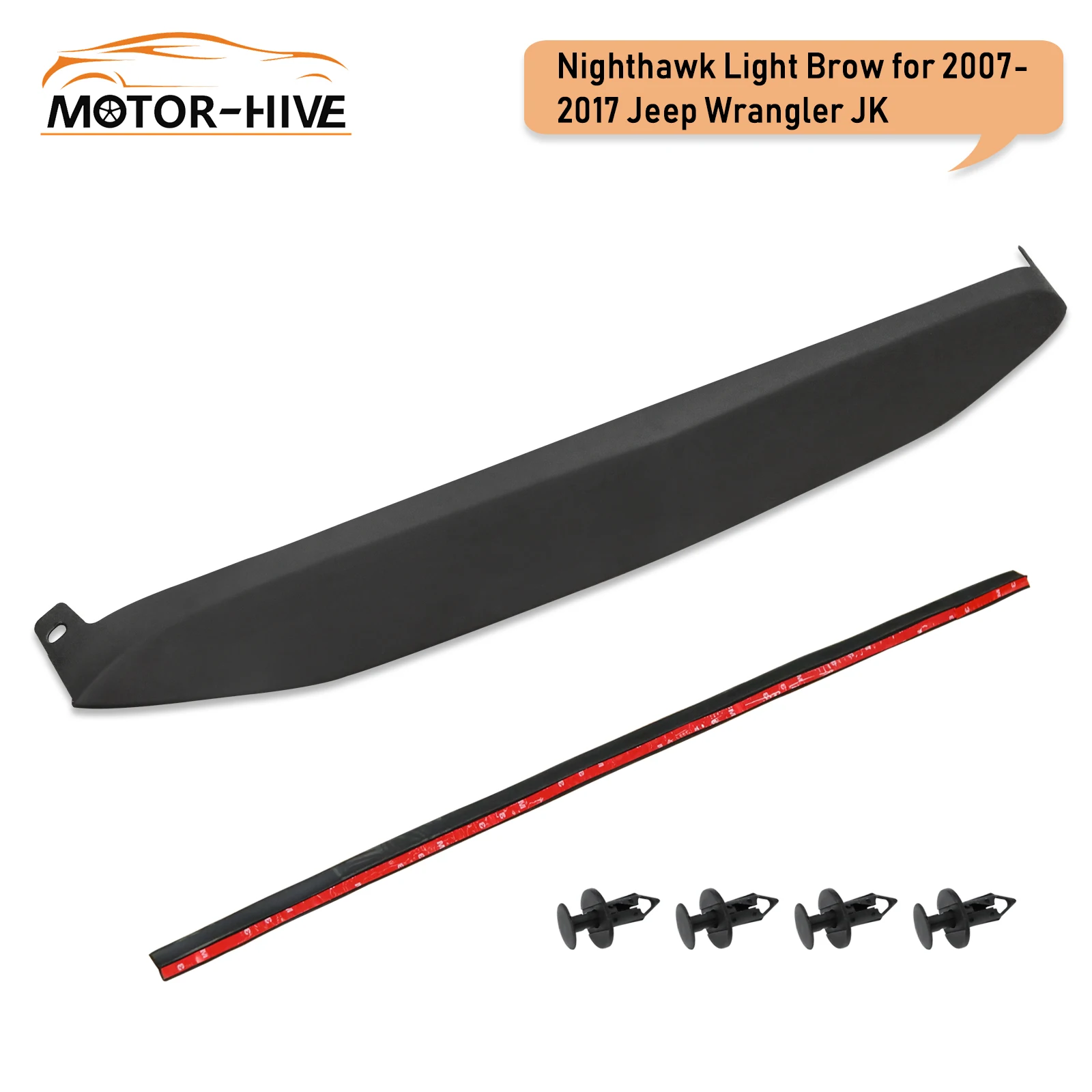 Undercover Nighthawk Light Brow Cover for 2007-2017 Jeep Wrangler JK US Stock | Автомобили и мотоциклы