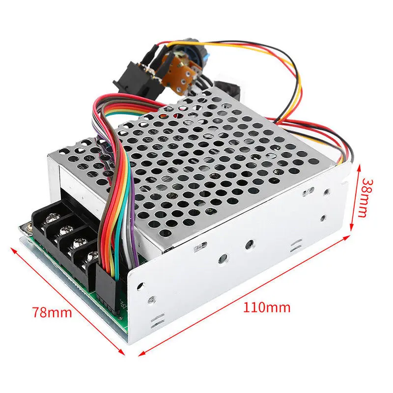 Фото Новинка контроллер скорости двигателя постоянного тока 12V 24V 36V 60A PWM CW CCW Новинка контроллер скорости двигателя постоянного тока 12V 24V 36V 60A PWM CW CCW