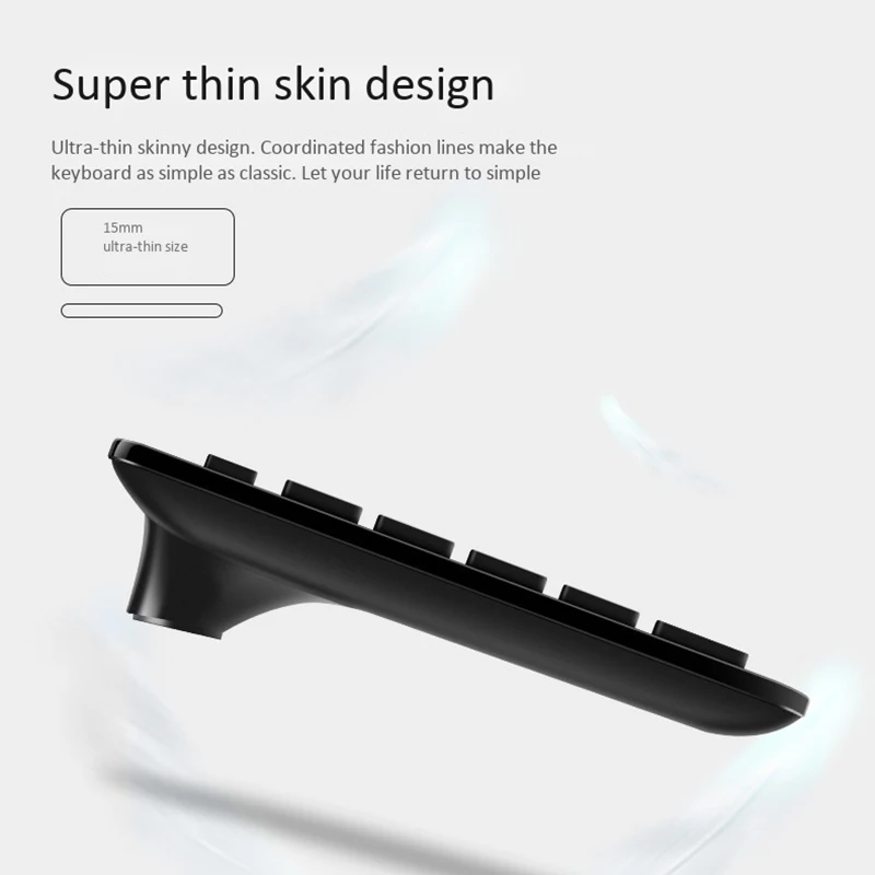 Sunrose Q2 Splashproof Usb Проводная 104 клавиши ультра тонкая Тихая клавиатура для домашнего