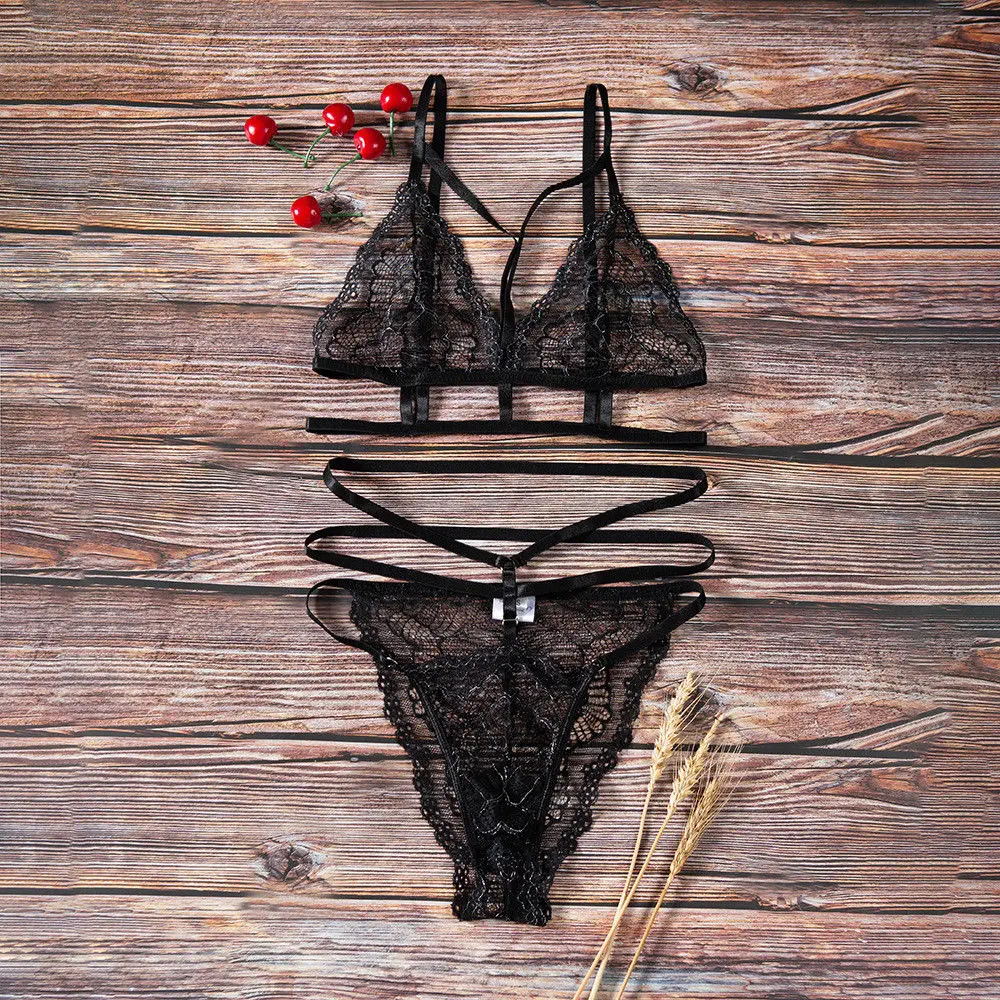 Женское сексуальное женское белье экзотический комплект кружевной пижамы Тедди