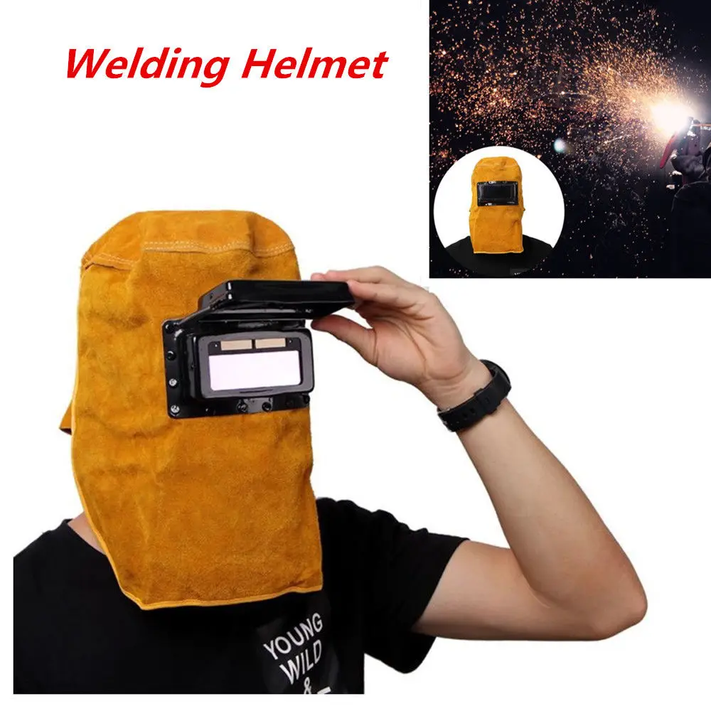Solar Automatic Welding Helmet Mask Head-Mounted Argon Arc Cap Protective Flat Flip Half Helical | Инструменты