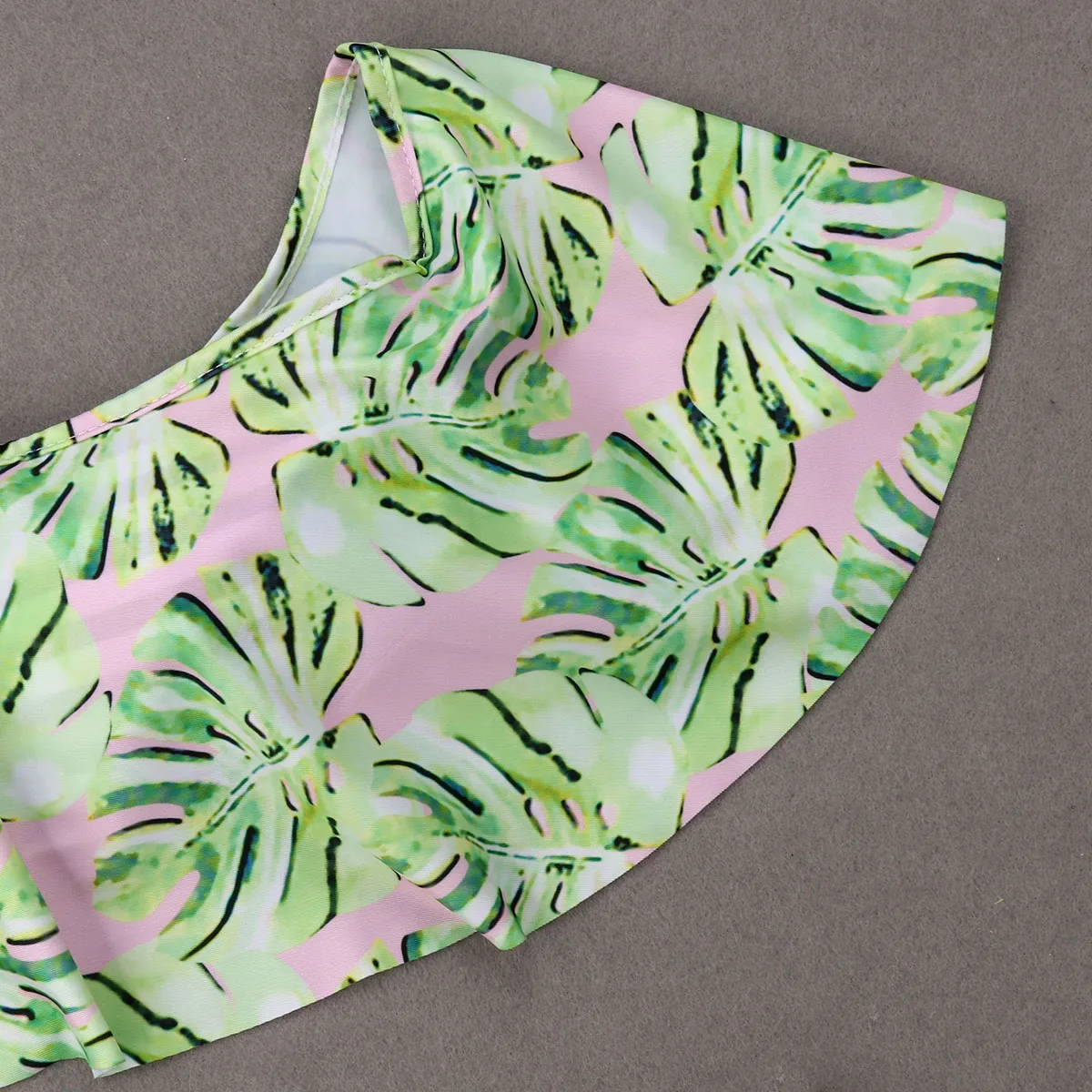 Hot Family Matching Swimwear Mother Daughter Women Kids Floral Two piece 2019 New Brand Summer Tops+shorts | Мать и ребенок