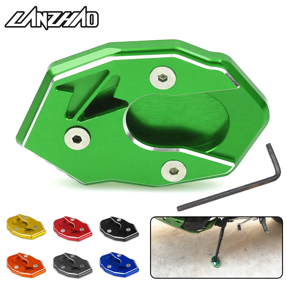 CNC алюминиевая боковая подставка для мотоцикла увеличенная Kawasaki Z900 Z650 Z1000 ER6N NINJA250