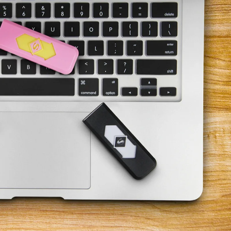 1 шт. ветрозащитная Бездымная беспламенная зажигалка с зарядкой от USB электронные