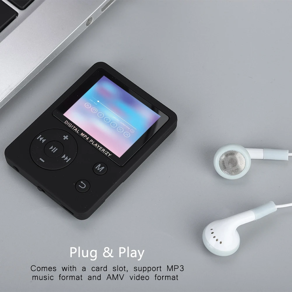 Тонкий легкий портативный цветной экран HiFi плеер MP3 MP4 музыкальный USB2.0 круглая