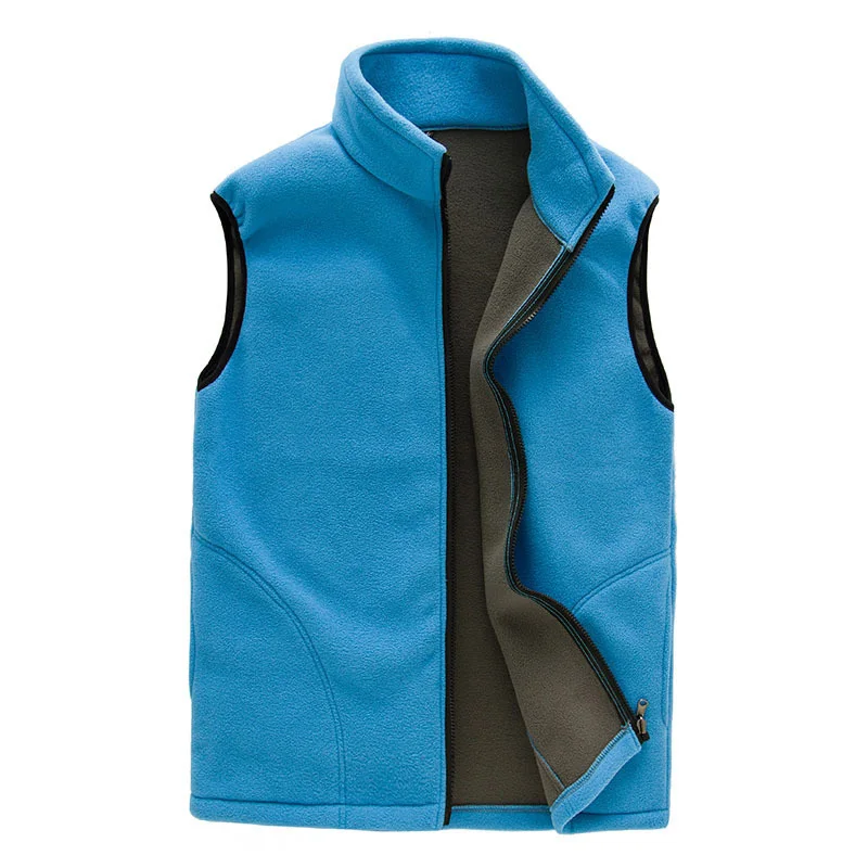 Men Winter Fleece Vest Male Thick Warm Waistcoat Outwear Casual Thermal Soft Vests Mens Windproof Sleeveless Jacket |