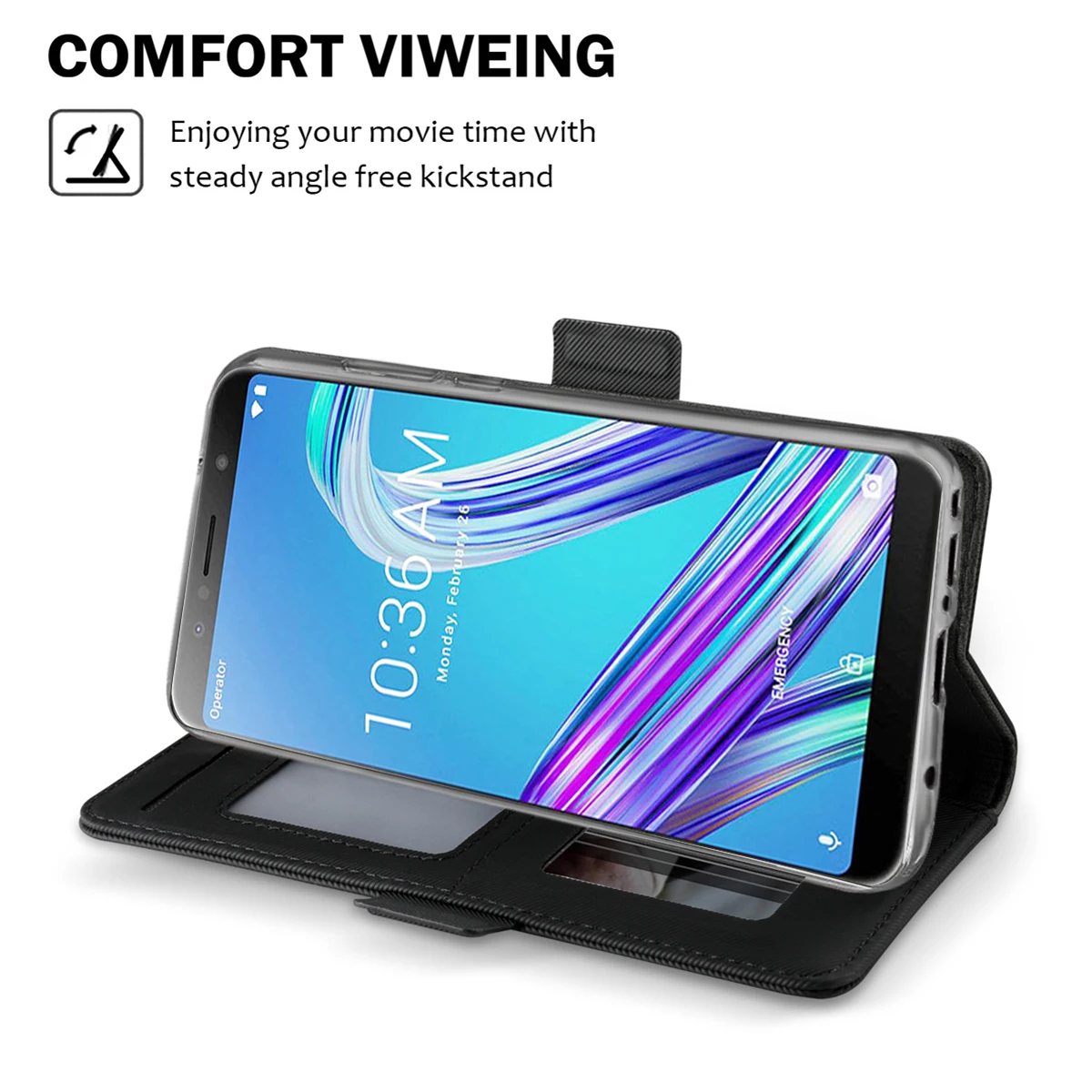 Чехол для Asus ZenFone Max Pro M1 ZB602KL откидной зеркальный чехол из искусственной кожи с