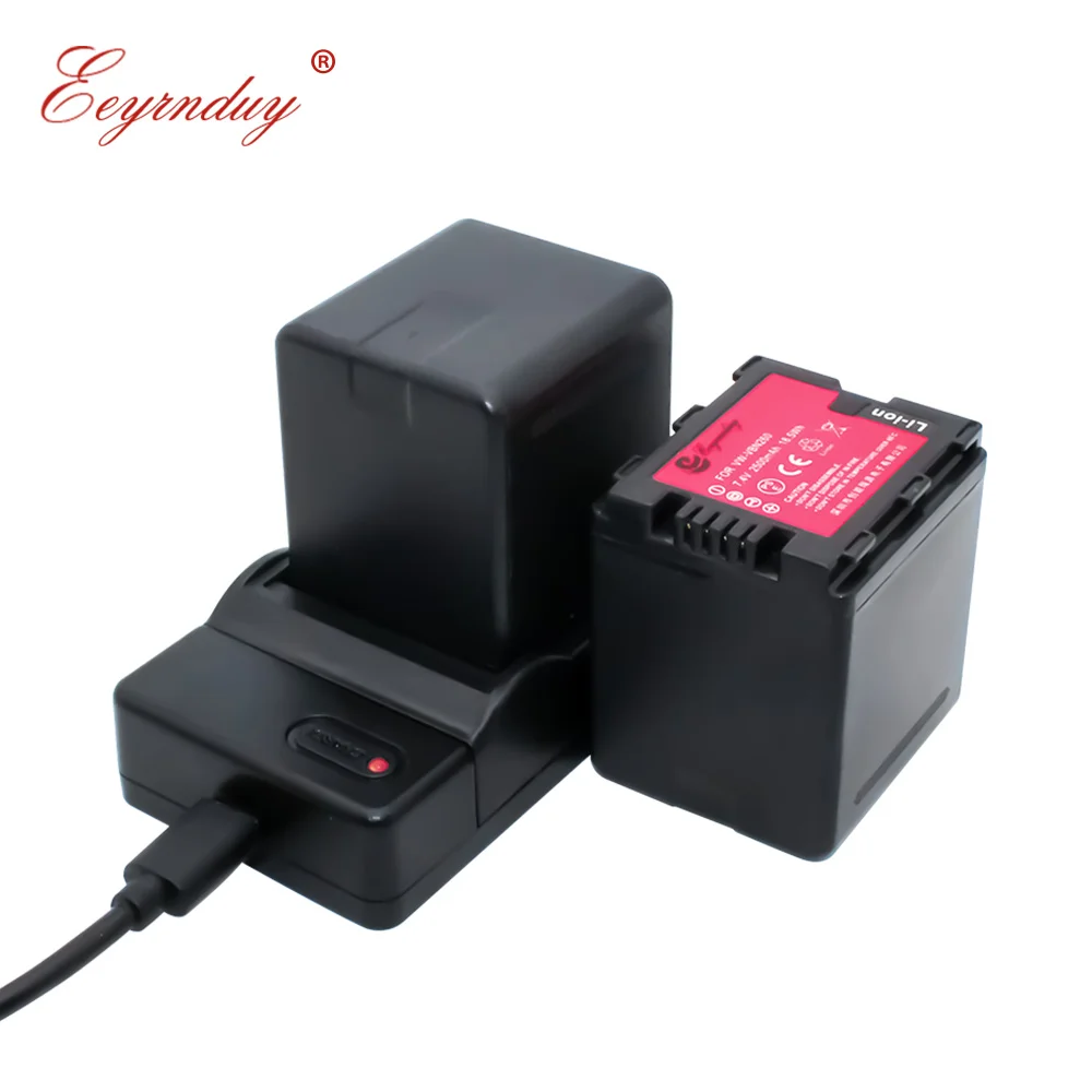 2 шт. VW VBN260 батарейный блок для видеокамеры + 1 USB одно зарядное устройство Panasonic HC