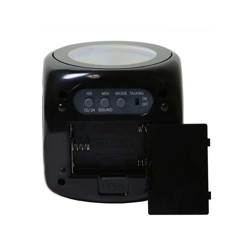 LCD Projection LED Display Time Digital Alarm Clock Talking Voice Prompt Thermometer Snooze Function Desk | Дом и сад