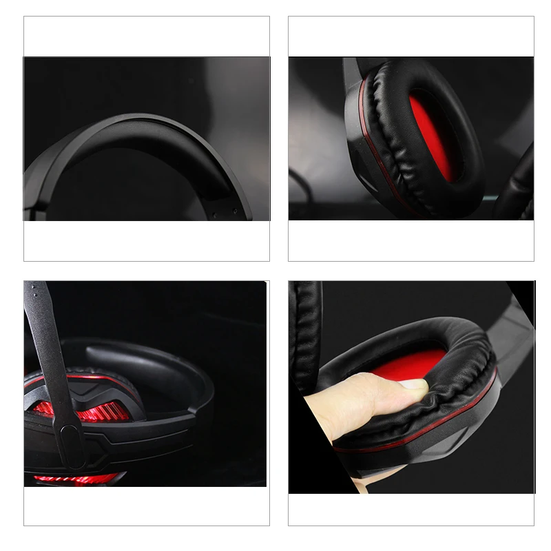 3.5Mm Gaming Headset With Led Light Microphone Stereo Earphones Deep Bass For Ps4 Xbox One Pc Computer Laptop | Электроника