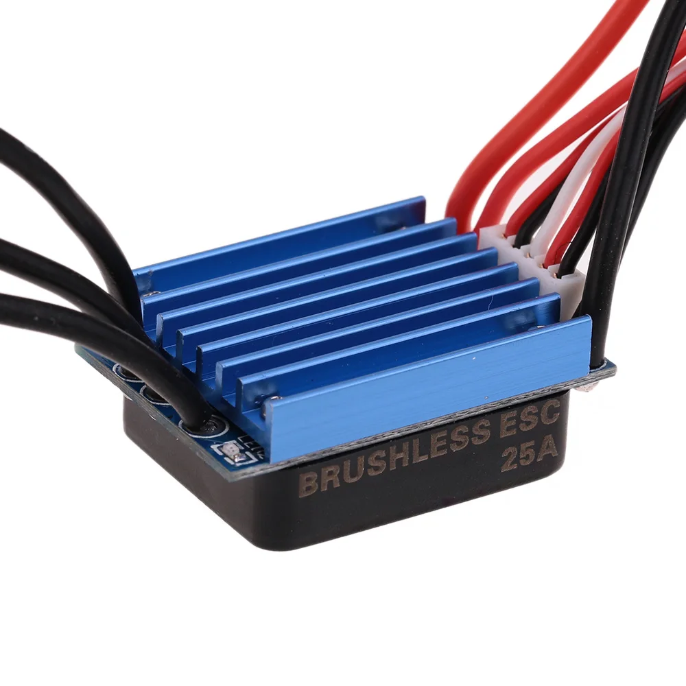 2430 7200KV 4P Бесконтактный бесщеточный двигатель с 25A бесщеточным ESC (электрический