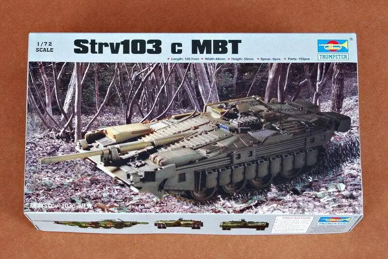Trumpeter 1/72 07220 Strv103 c MBT|Наборы для сборки моделей| |