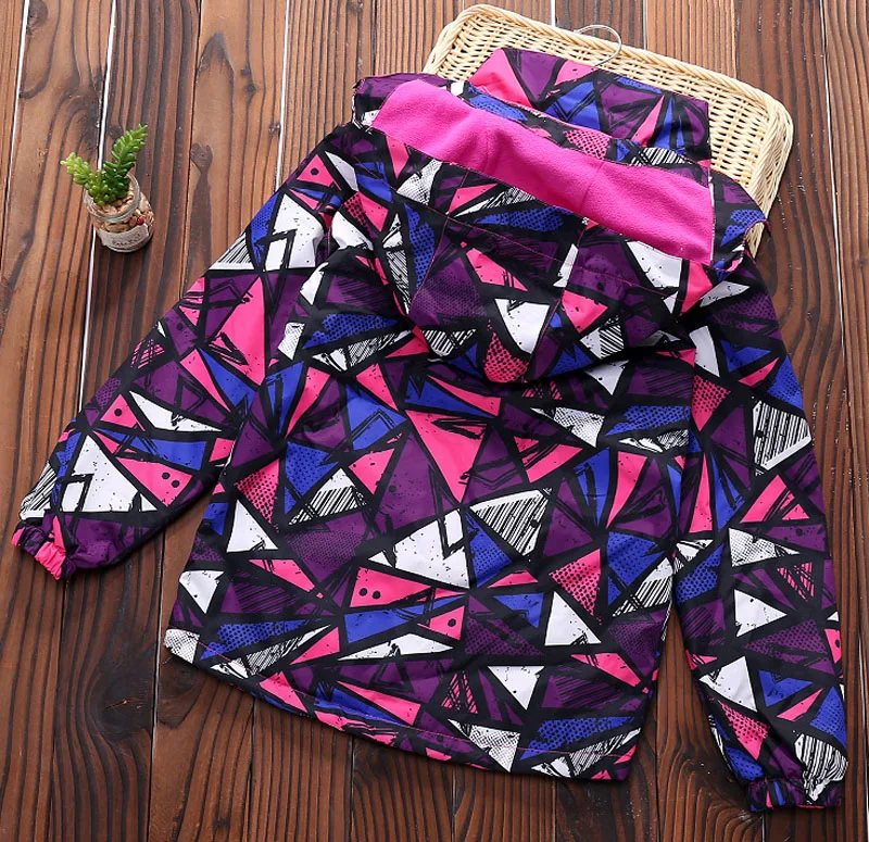 

Children Jackets Double-deck Waterproof Jackets Polar Fleece Hoodies Sport Casual 2020 Spring Autumn Winter Kid Girls Coats