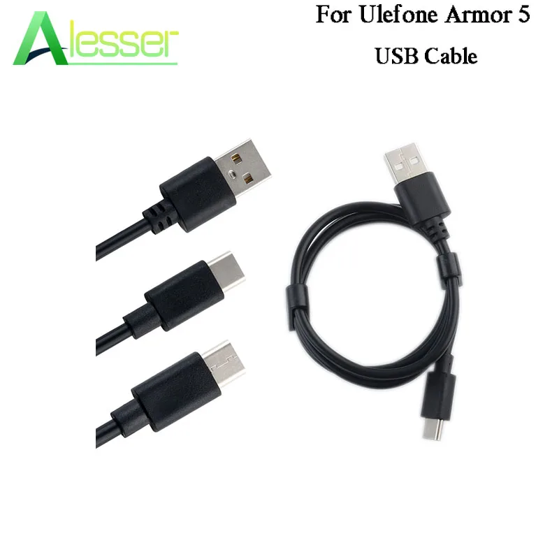 Alesser для Ulefone Armor 5 Новый черный USB зарядный кабель Type C мобильный телефон провод