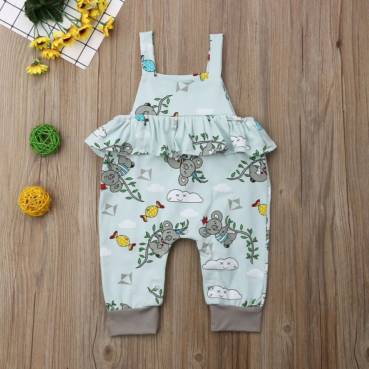 

Pudcoco Baby Girl Jumpsuits 0-24M Newborn Baby Girl Floral Tutu Romper Jumpsuit Playsuit Clothes Outfits