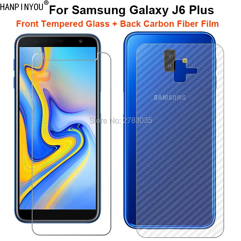 Для Samsung Galaxy J6 Plus 6 0 дюйма 1 комплект = мягкая задняя пленка из углеродного волокна +