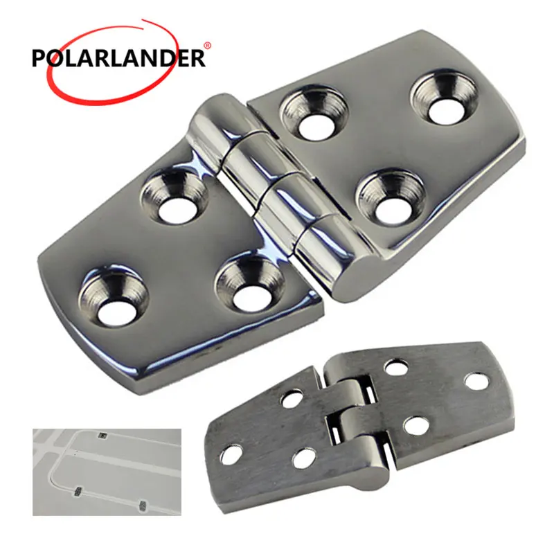 

1 Piece Strap Butt Hinge 6 Holes Deck Door Hatch Locker 76*38MM marine grade 316 stainless steel Hardware for Boat Marine