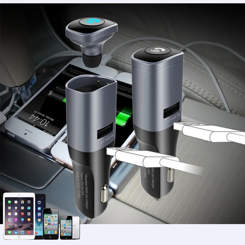 Новинка BC16 автомобильный Bluetooth гарнитура комплект беспроводной fm передатчик