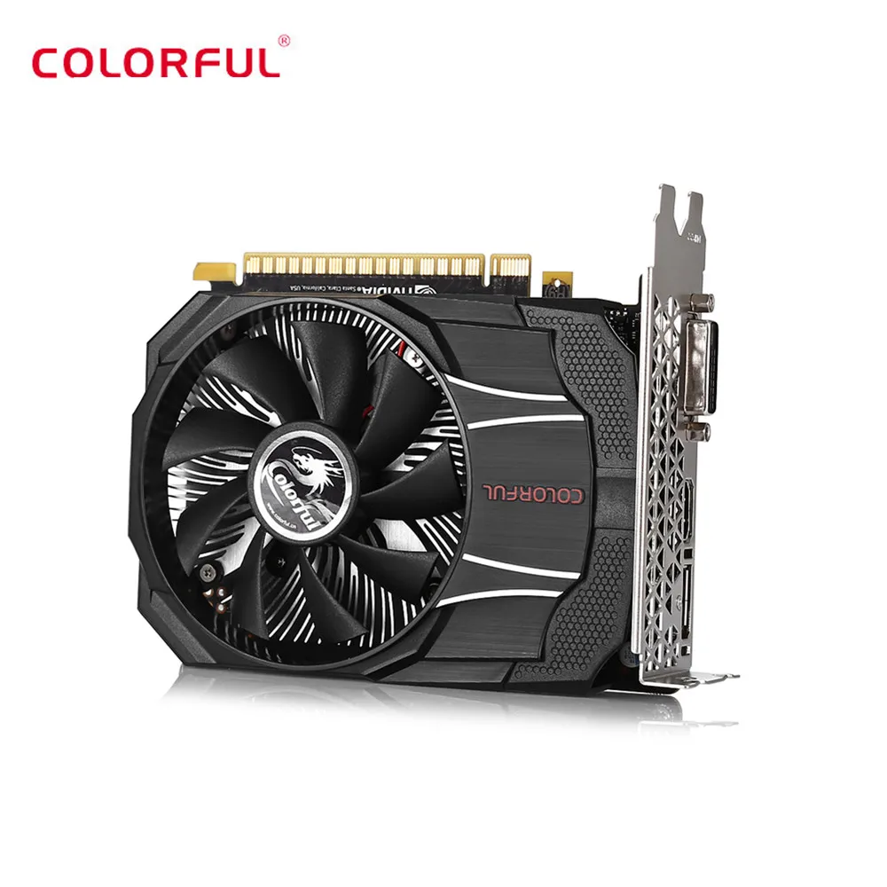 Красочные GTX1050 мини OC 2G новая игровая Графика карты 7000 МГц/2 GB/128bit/GDDR5|Видеокарты| |