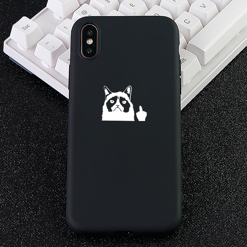 Funny Mobile Phone Cases for IPhone 6s 7 8 Pluls X XS MAX XR Case Attention dog Fitted Soft Silicone Covers Accessories |
