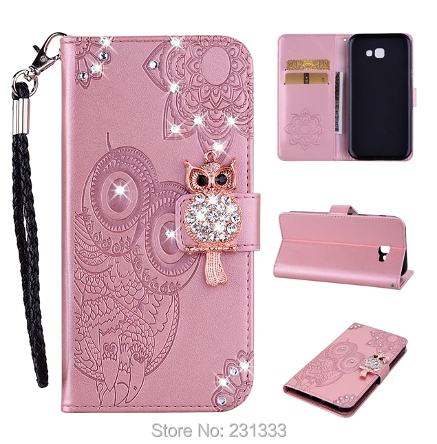 Кожаный чехол кошелек C ku Diamond OWL для Samsung Galaxy M10 M20 M30 A10 A20 A30 A40 A50 A70 A7 2019 подставка 50