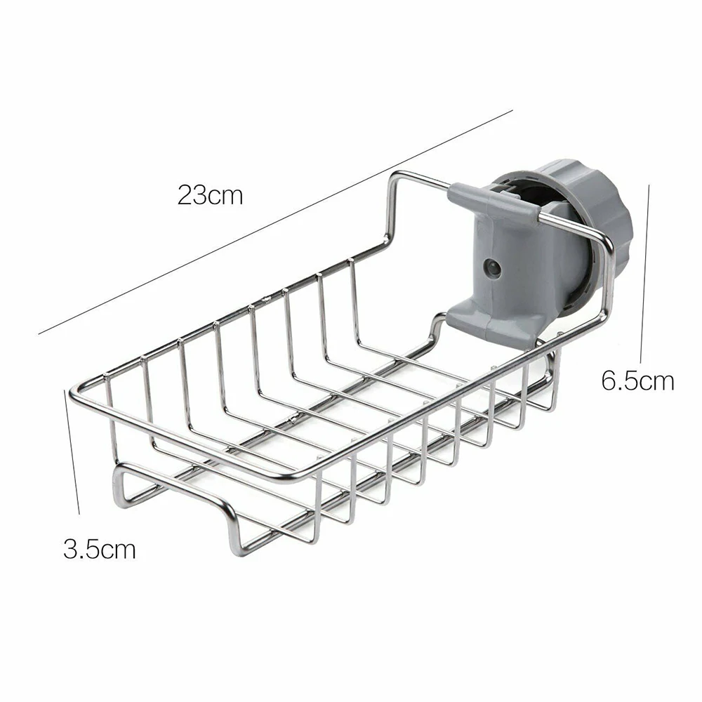 Stainless Steel Sink Hanging Storage Rack Holder Faucet Clip Bathroom Kitchen Drain Dry Towel Organizer | Дом и сад