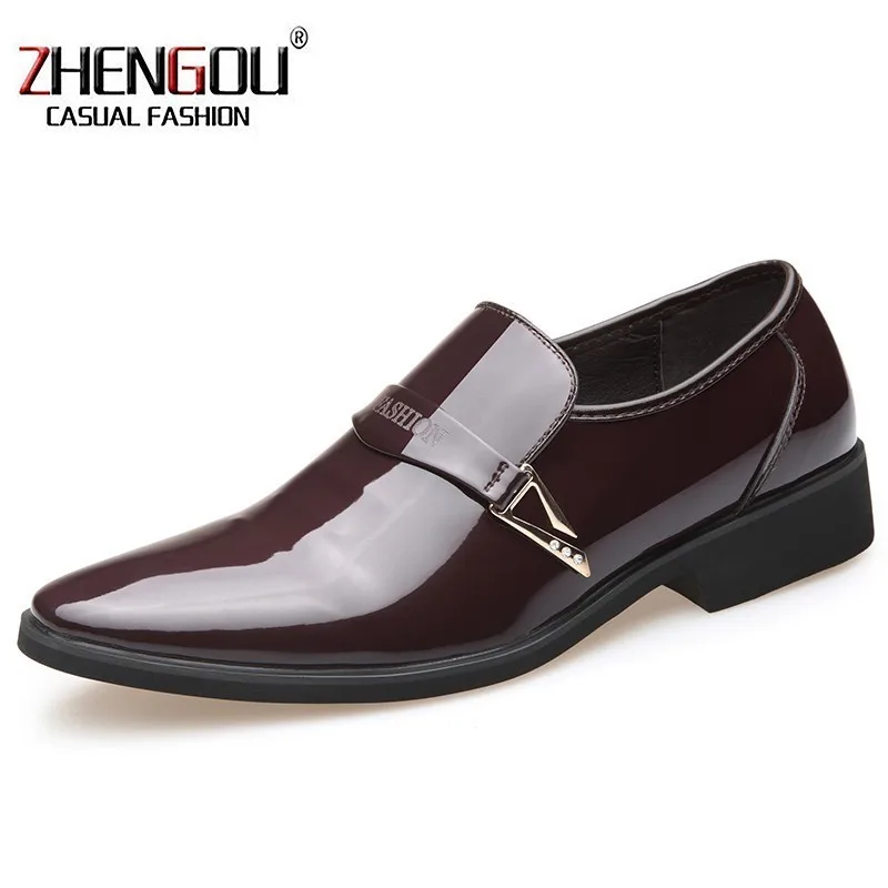 Zheng'Ou/роскошные мужские кожаные туфли в итальянском стиле цвет черный