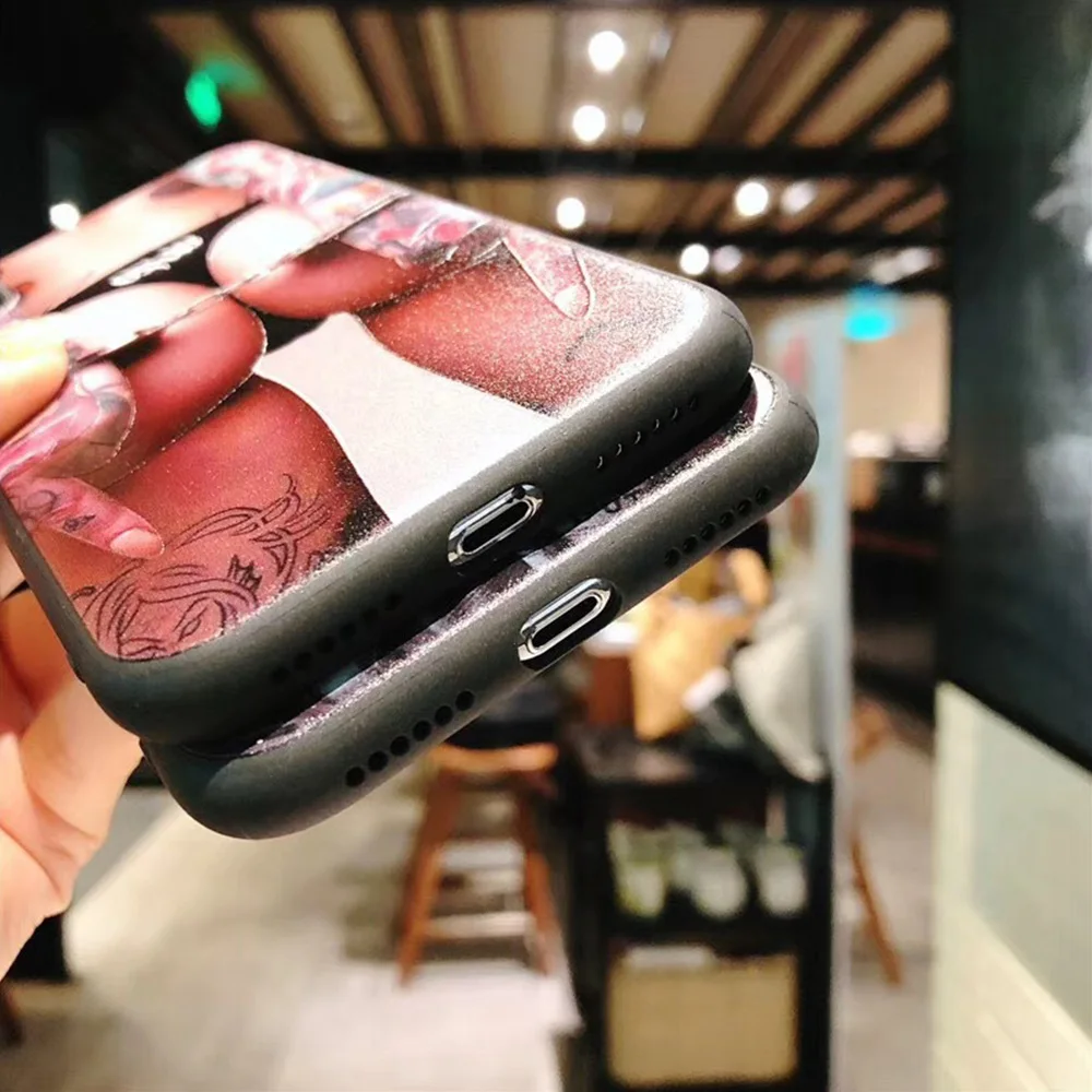 Foaber для iPhone X Xs Max XrFashion Женственная Дамская обувь чехол телефона татуировки