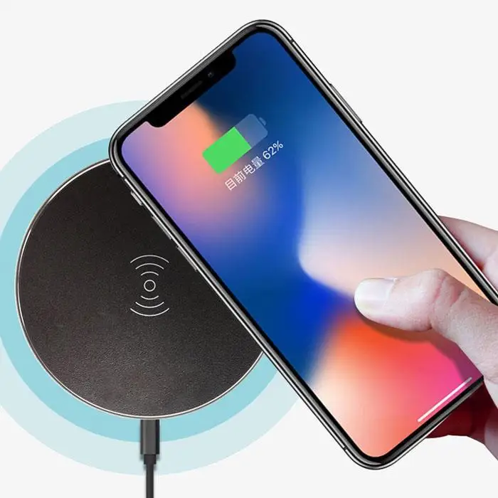 Qi Беспроводной Зарядное устройство быстрой зарядки для samsung S8 S9 плюс Примечание 9