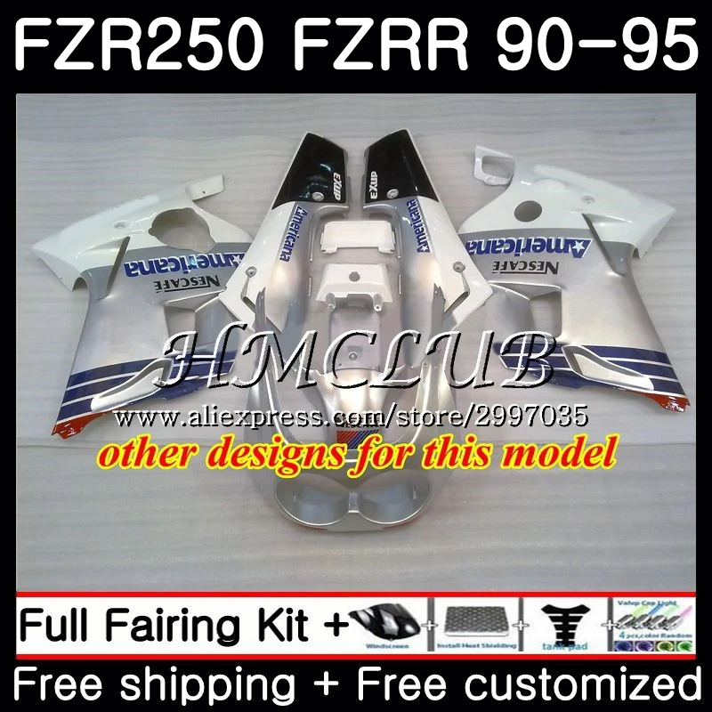 FZR250R для YAMAHA FZR 250 1990 1991 1992 1993 1994 1995 2HC.6 FZRR 250R R FZR250 90 91 92 93 94 95 белые красные