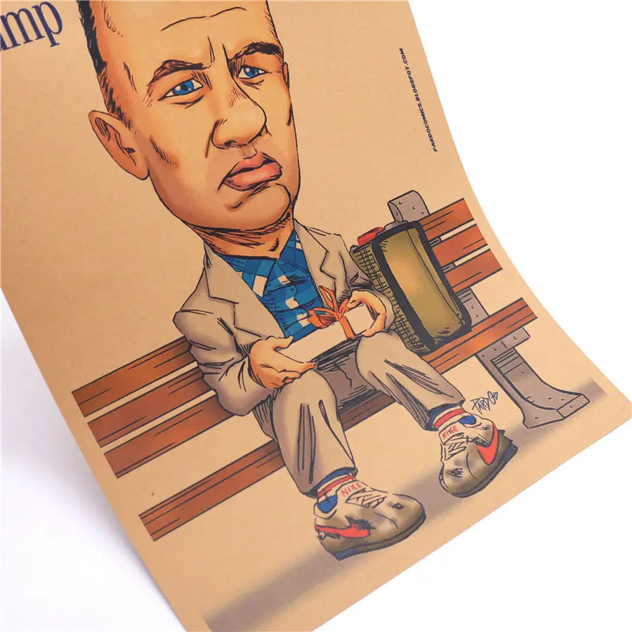 Винтажный постер фильма FORREST GUMP из крафт-бумаги ретро принт картина для гостиной