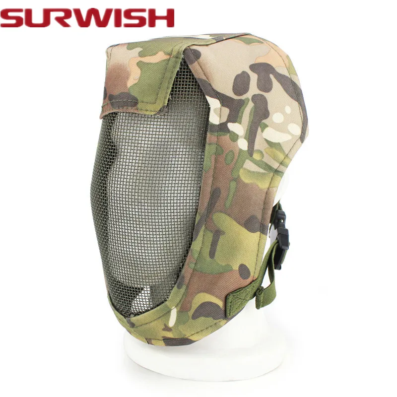 SURWISH анфас Airsoft Маска Тактический защитная маска для охоты CS вечерние Пейнтбол |