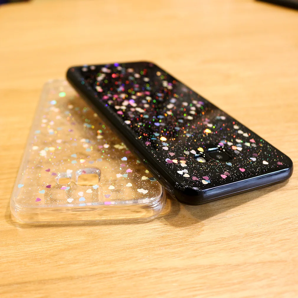 Case For Samsung Galaxy J4 2018 Plus J6 A6 Glitter Star Glossy Silicone Ultra Thin Crystal Cute Girls |