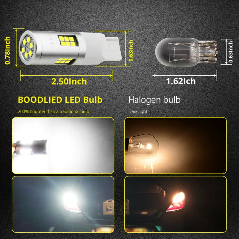 Светодиодный фонарь T20 7440 3030 SMD 30 2 шт. светодиодный светильник для заднего хода 3