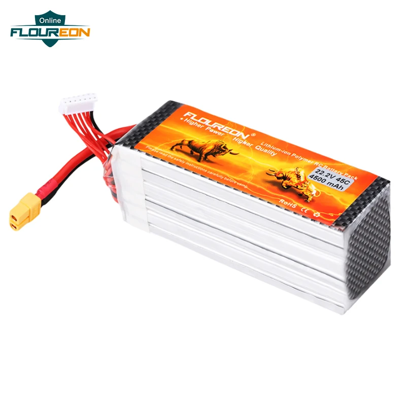 6 S 22 2 V 4500 mAh 45C XT60 Plug Липо Батарея для RC убегающего BX автомобиль грузовик