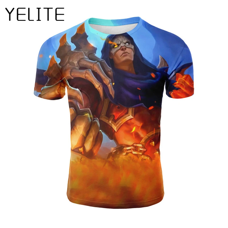 YELITE Mobile футболка Legends новая Harajuku одежда мужская крутая игра Мобильная Футболка с