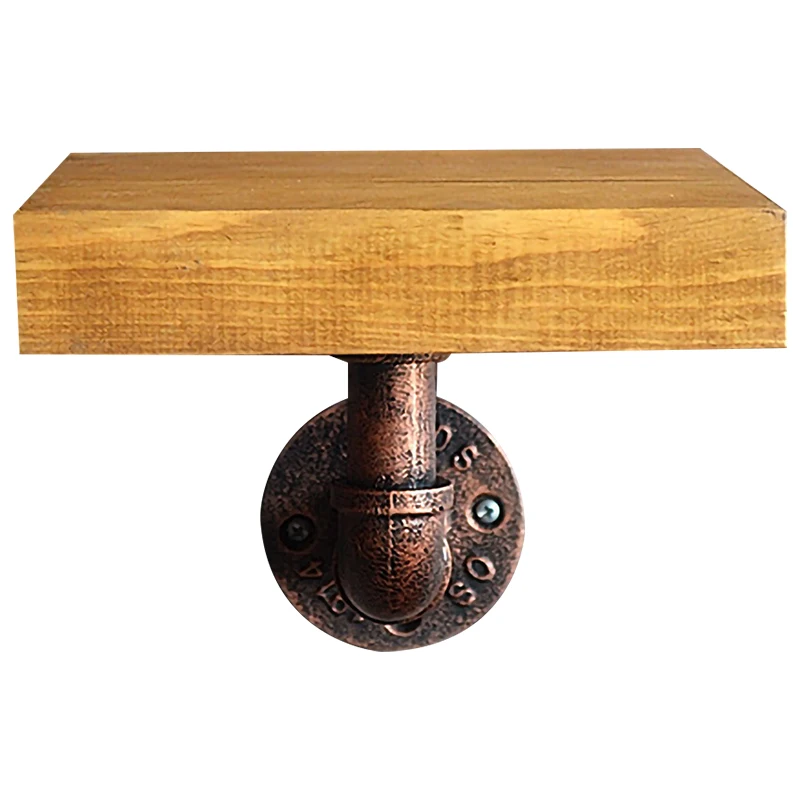 Промышленная винтажная стильная железная труба настенная книжная полка