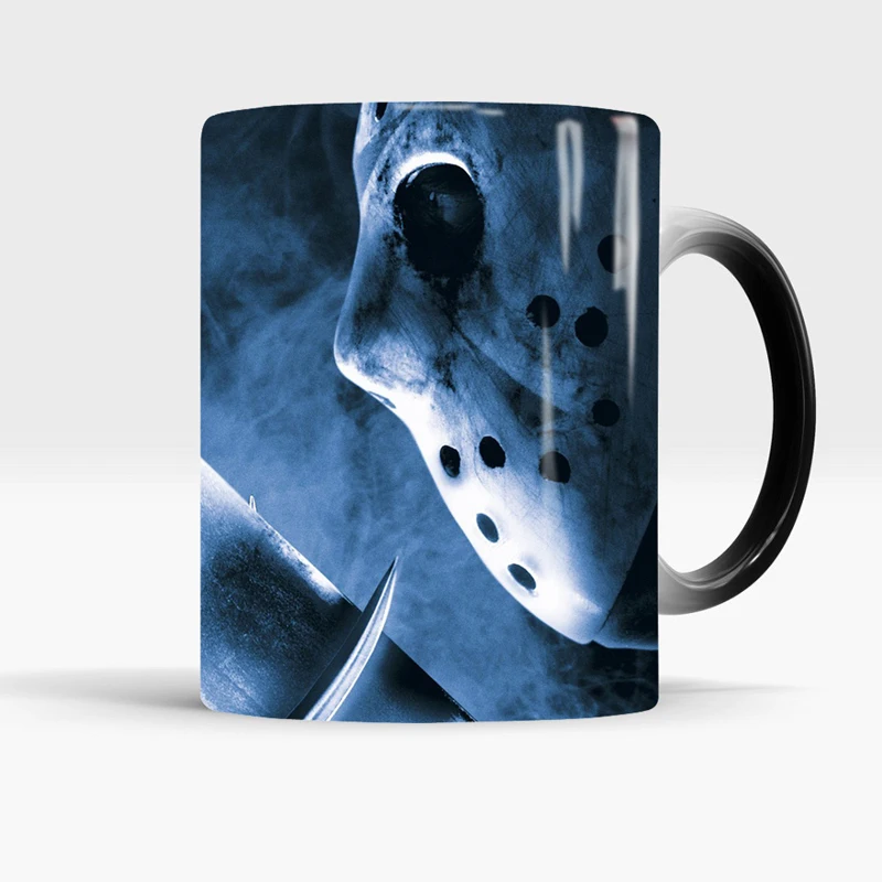 Кофейные кружки с фильмом ужасов Фредди против Джейсона 11 унций кружка меняющая
