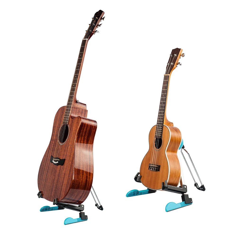 Foldable Guitar Stand A-Frame Adjustable String Instrument Bracket Holder for Acoustic Electric Guitars Bass | Спорт и развлечения