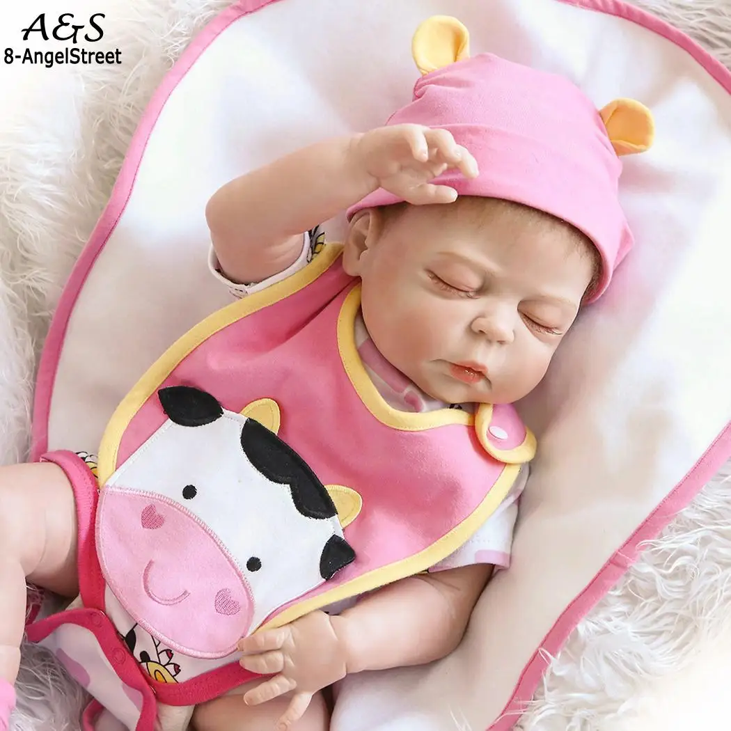 Kids Soft Silicone Realistic With Clothes 2-4Years Reborn Unisex Baby Collectibles Gift Playmate Pink Doll | Игрушки и хобби