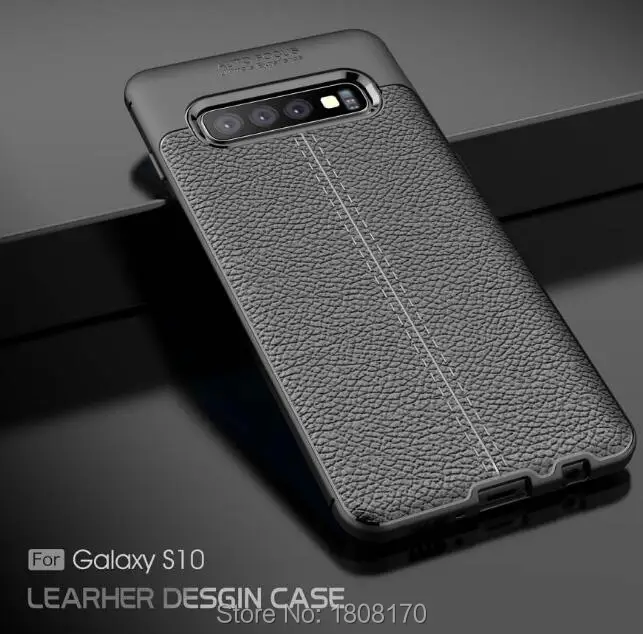 C-ku для Samsung Galaxy S10 S10E Plus OPPO Realme U1 личи Гибридный чехол из мягкого ТПУ прочный Чехол