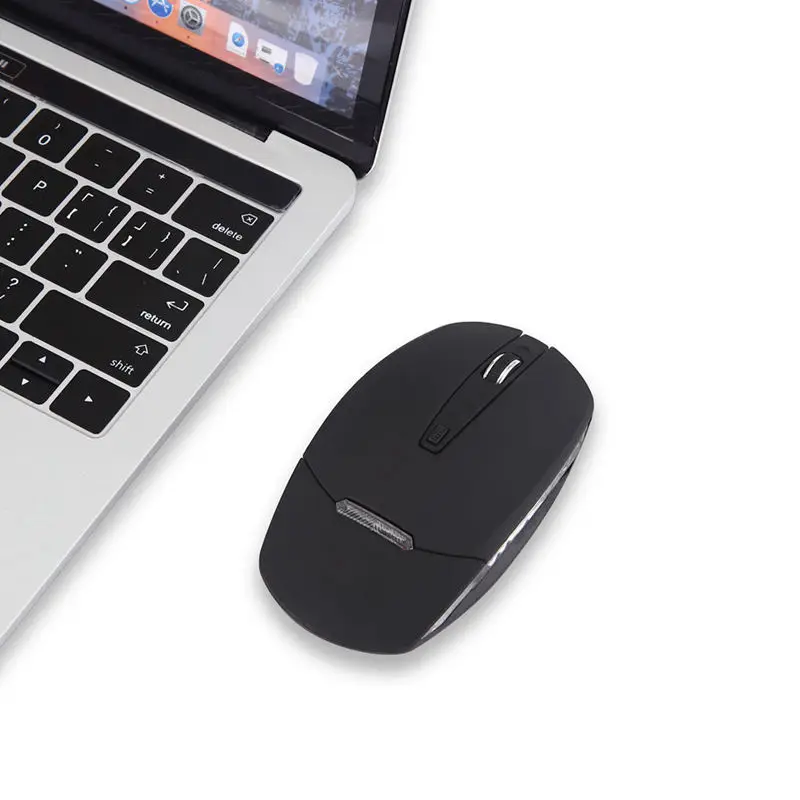 2 4G беспроводная мышь с usb приемником 3 кнопки цветная светодиодная модная