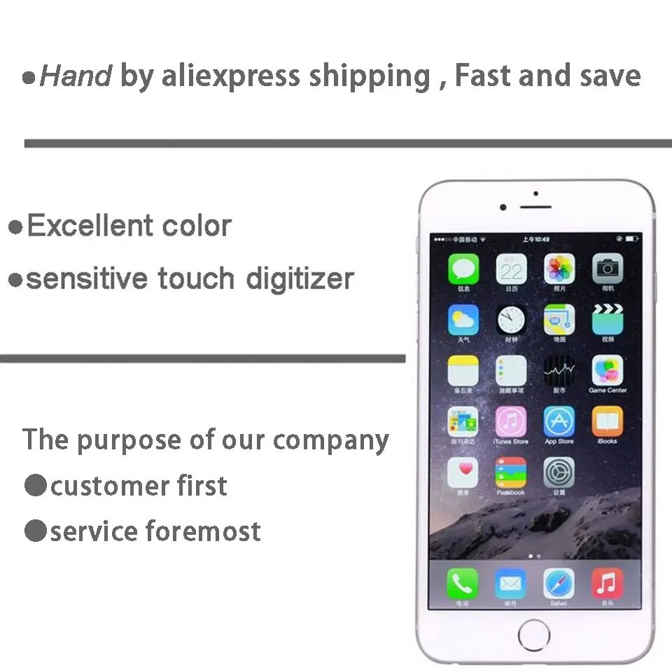 ЖК экран для iphone 6 6S plus дисплей с 3D сенсорным экраном дигитайзер сенсорный 5S
