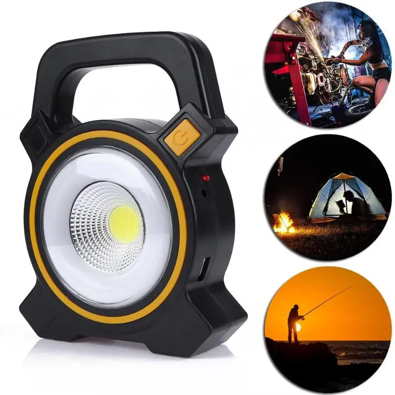 

Portable Handheld Flash Light COB Camping Lamp Powerful Super Bright Camping Tent Light Car Repair Working Lamp 2022 NEW